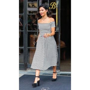Who What Wear Striped Dress
